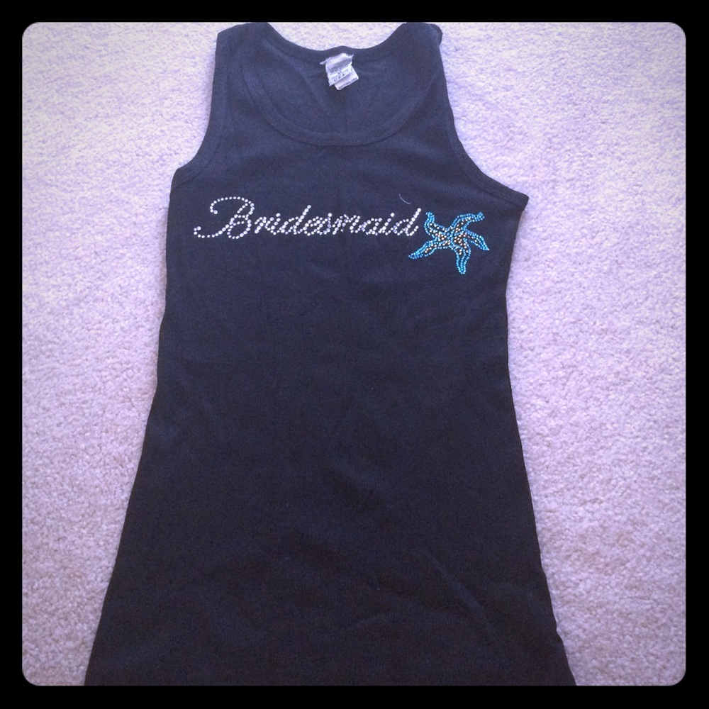 Bridesmaid black tank - Picture 1 of 3